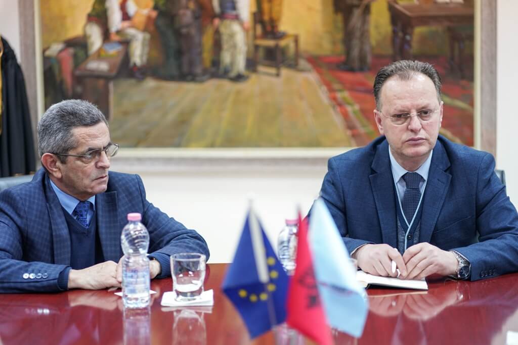 Rektori i Universitetit të Elbasanit, prof. dr. Skender Topi, takim me ambasadoren e Malit të Zi në Shqipëri, Uniel